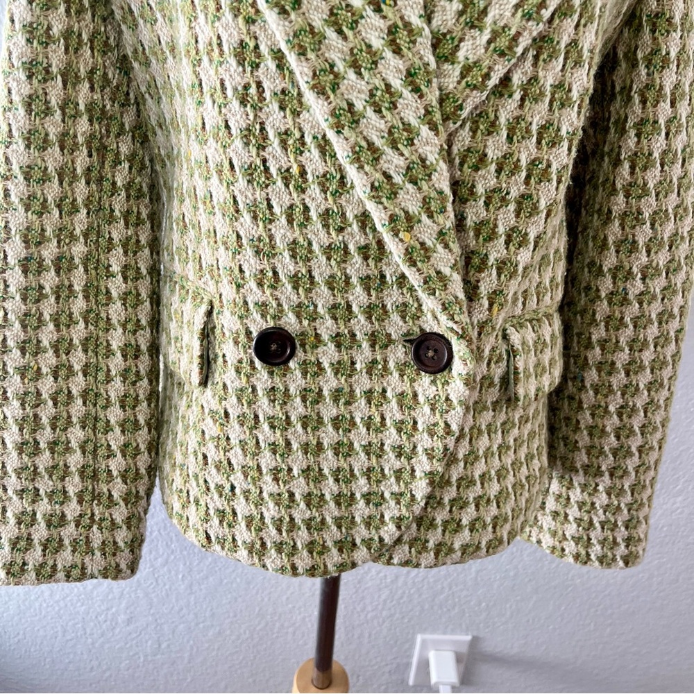 Banana Republic Tweed Wool Blend Blazer Size Small - Picture 3 of 13